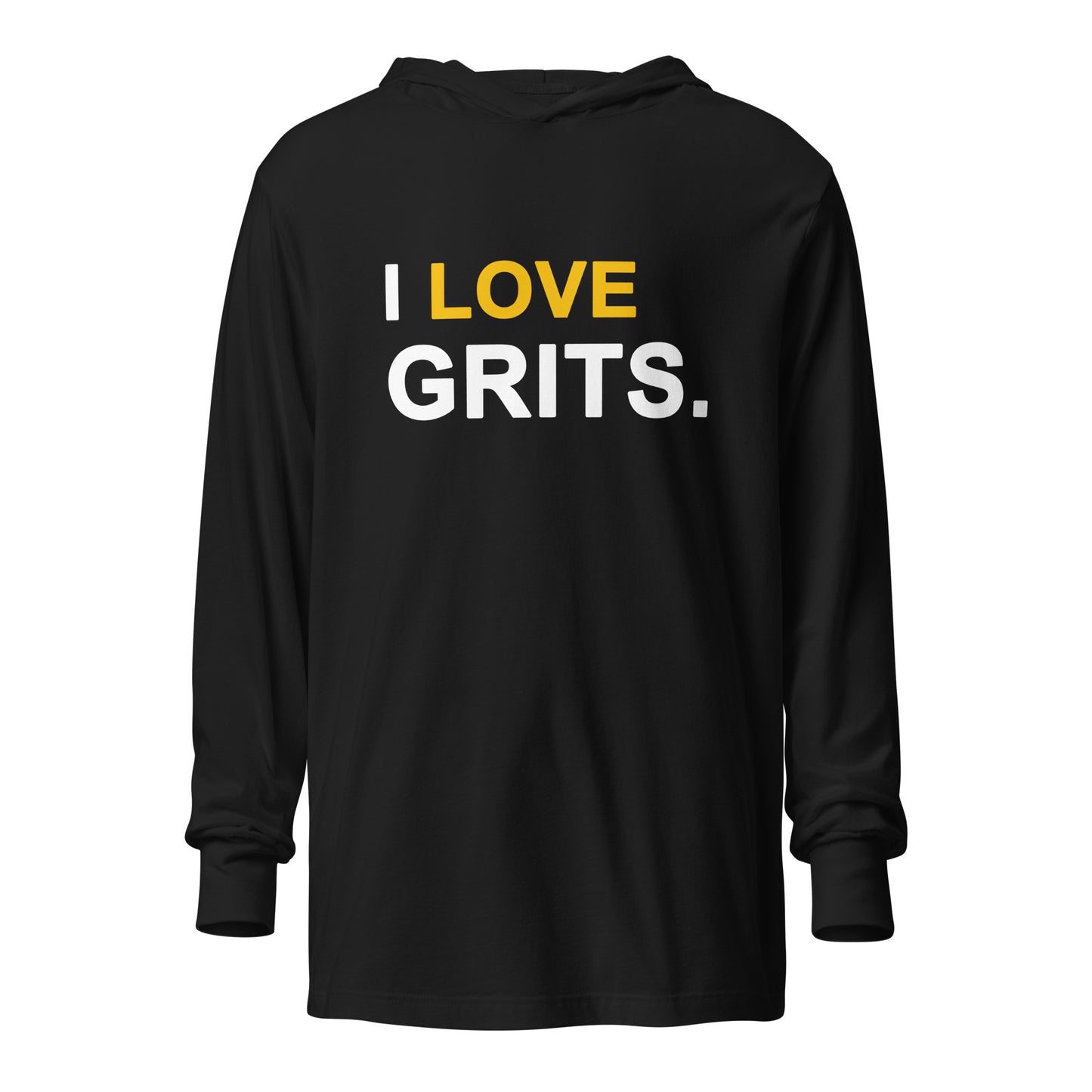 I Love Grits Unisex hooded long-sleeve t-shirt
