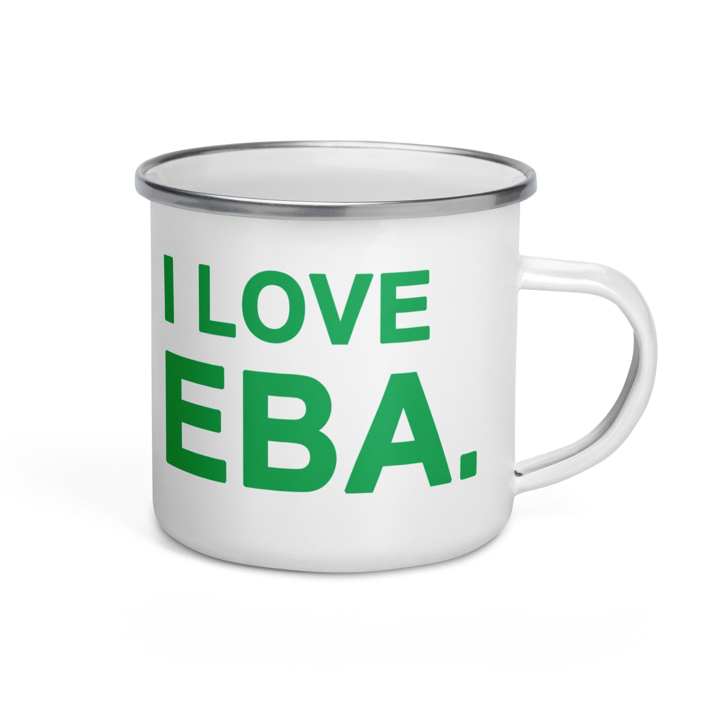 Enamel ' Eba' Outdoors Mug