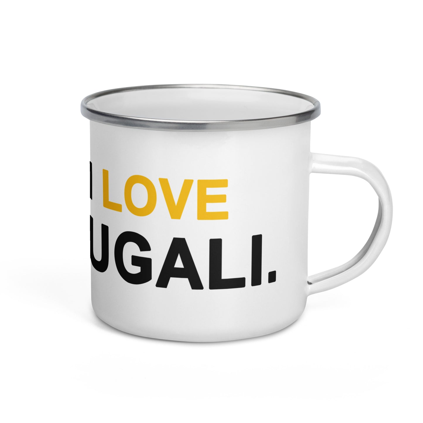 Enamel 'Ugali' Outdoors Mug