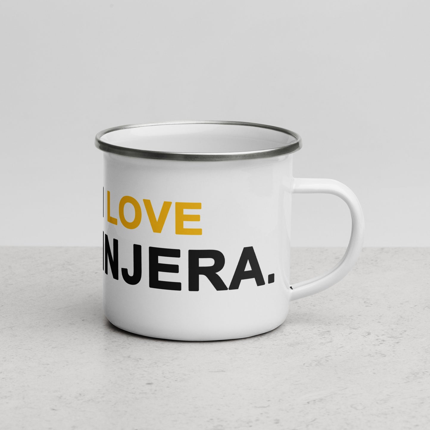 Enamel 'Injera' Outdoors Mug