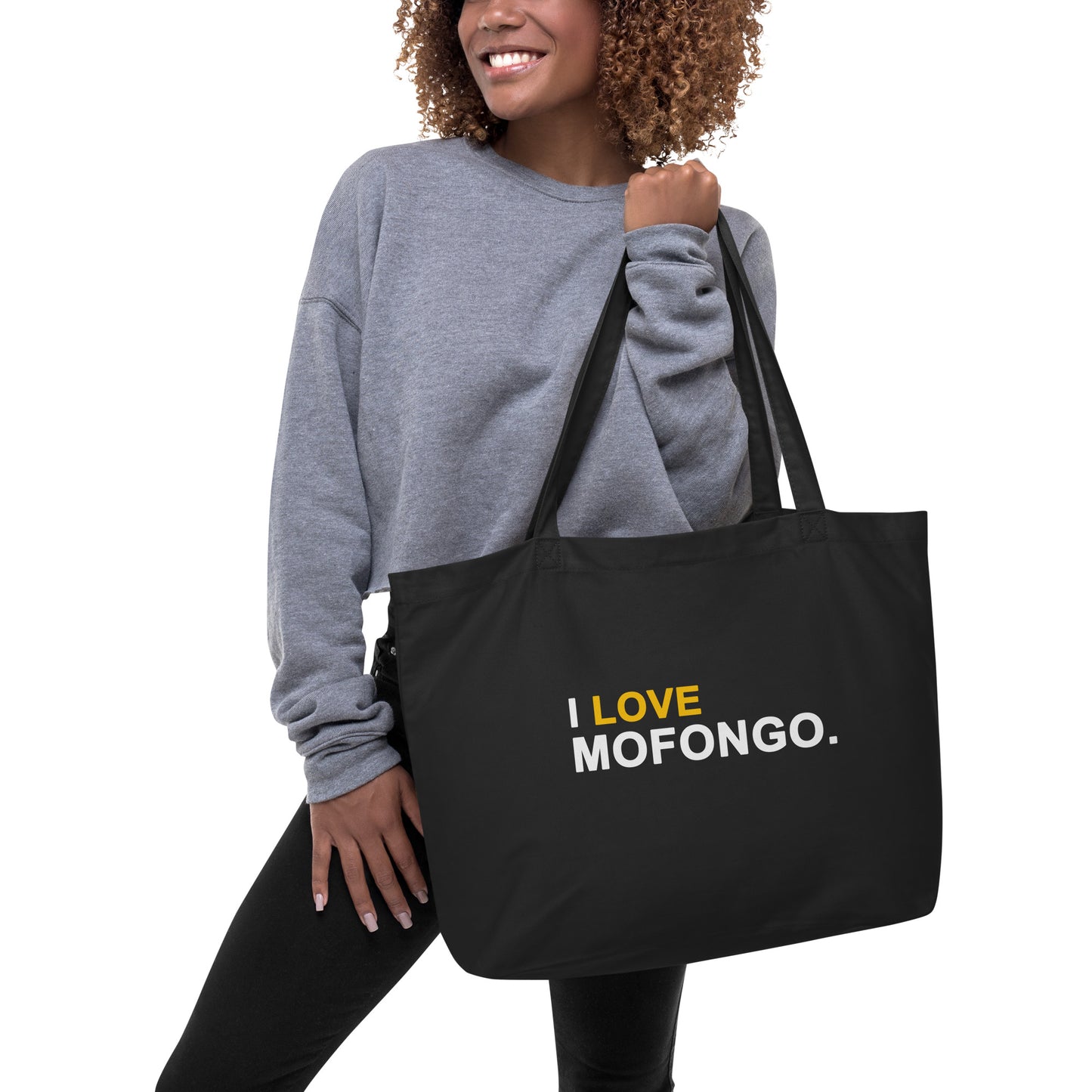 Large black 'Mofongo' market bag