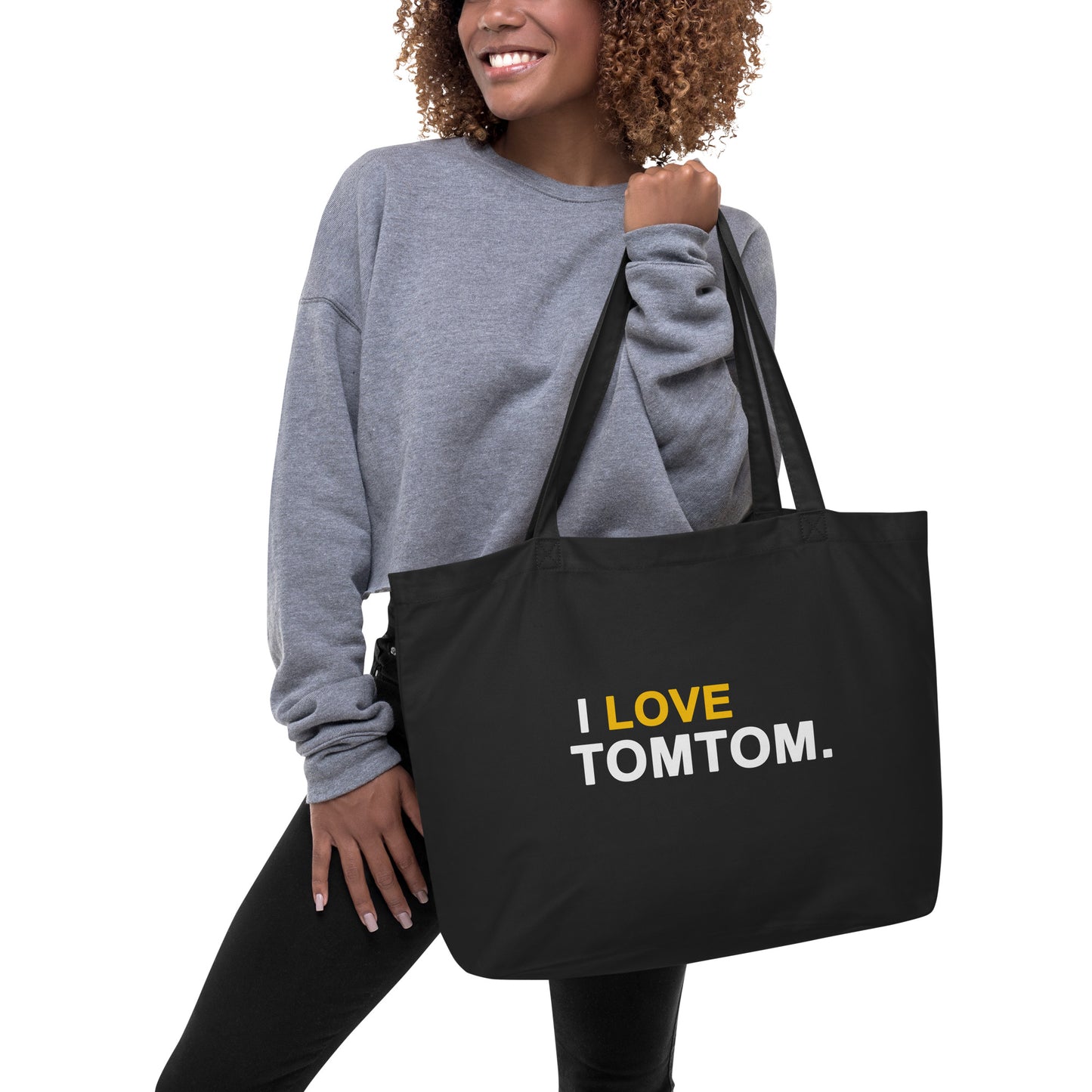 Large black 'Tomtom' market bag