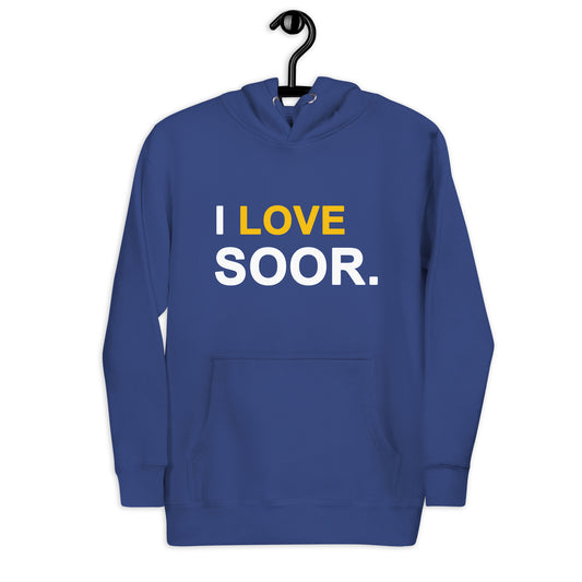 I Love Soor Unisex Hoodie