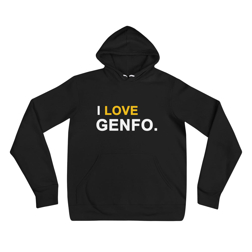 I Love Genfo Unisex Hoodie