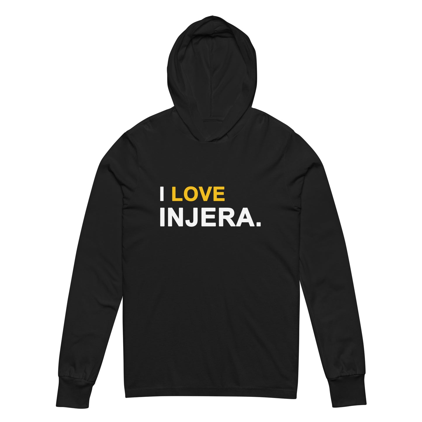 I Love Injera Unisex hooded long-sleeve t-shirt