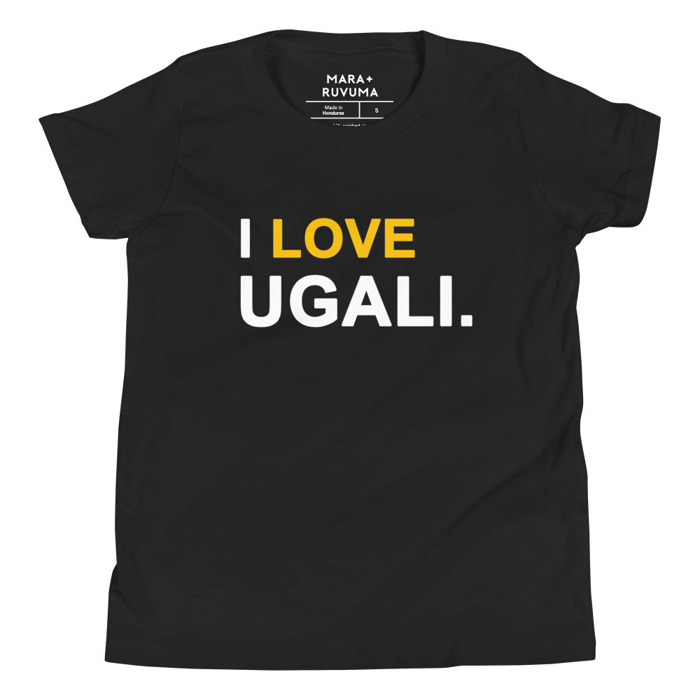 I Love Ugali youth tshirt