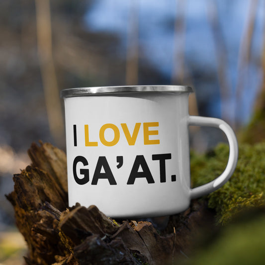 Enamel 'Ga'at' Outdoors Mug