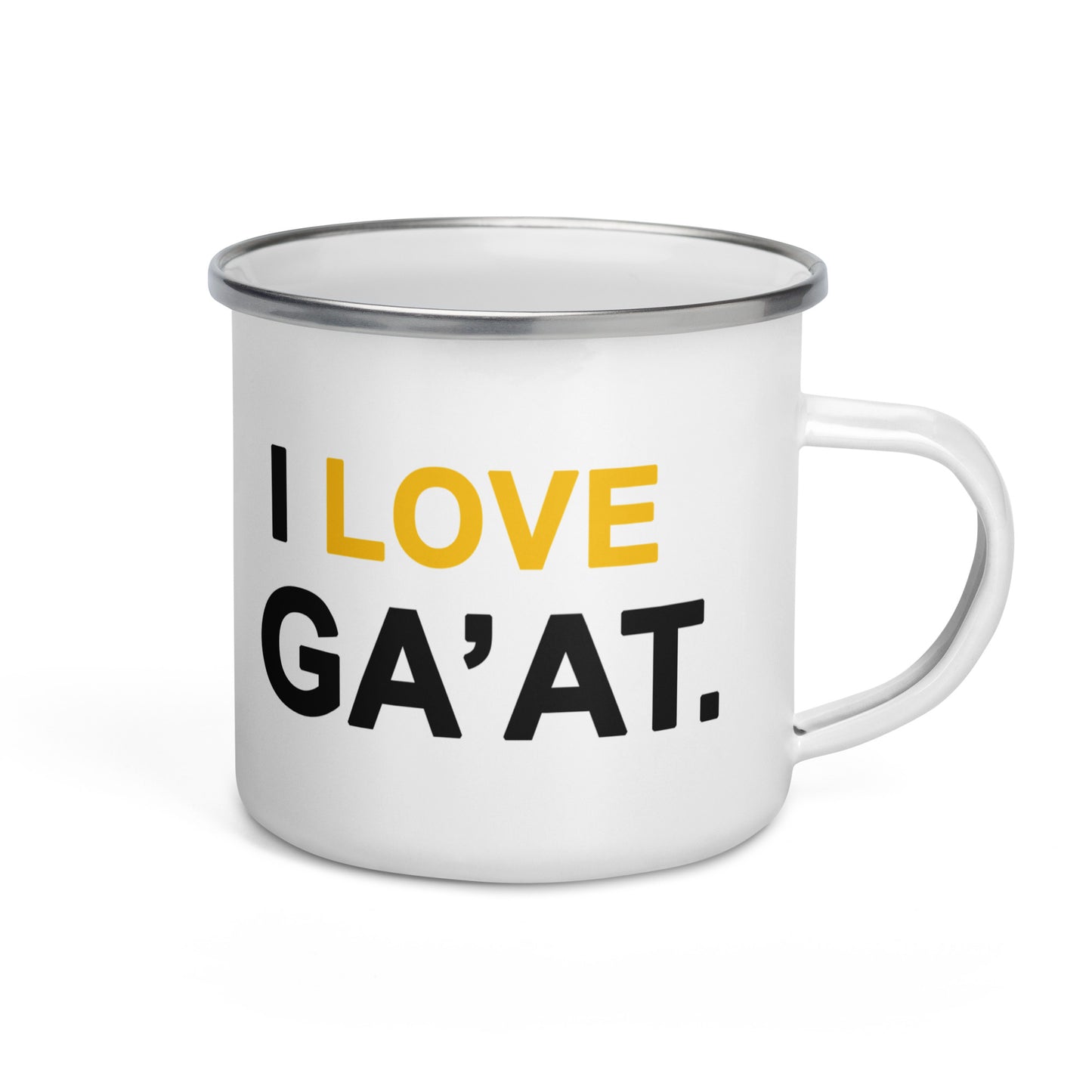 Enamel 'Ga'at' Outdoors Mug