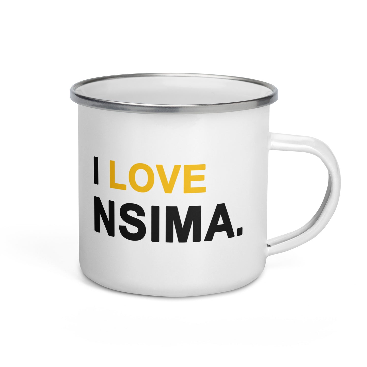 Enamel 'Nsima' Outdoors Mug