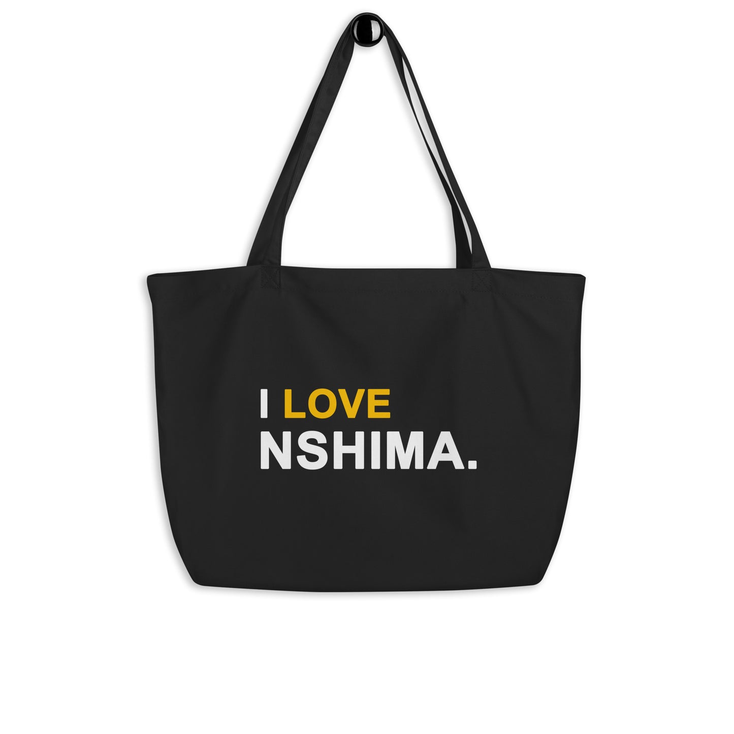 Large black 'Nshima' market bag