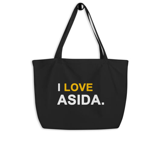 Large black 'Asida' market bag