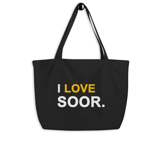 Large black 'Soor' market bag