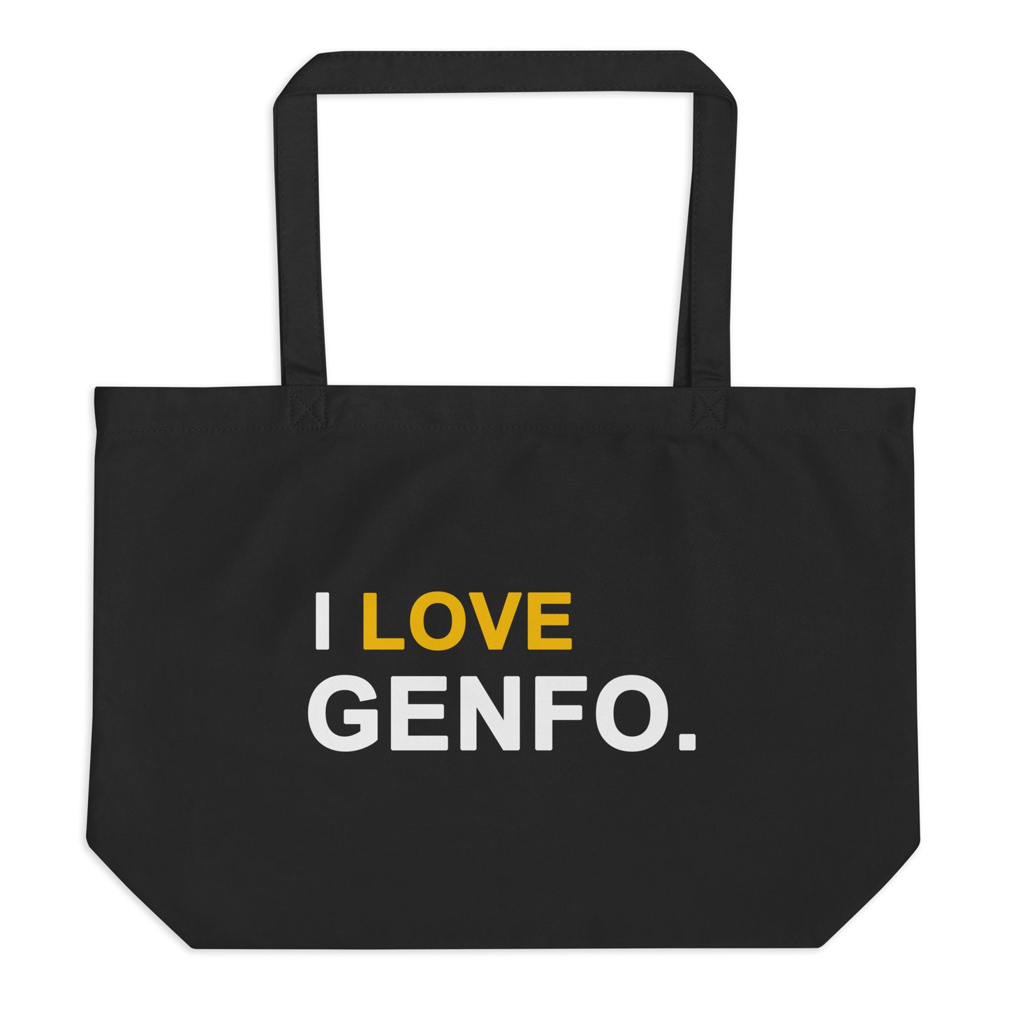 Large black 'Genfo' market bag