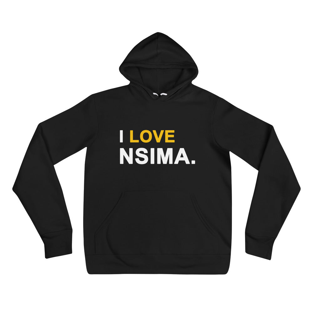 I Love Nsima Unisex hoodie