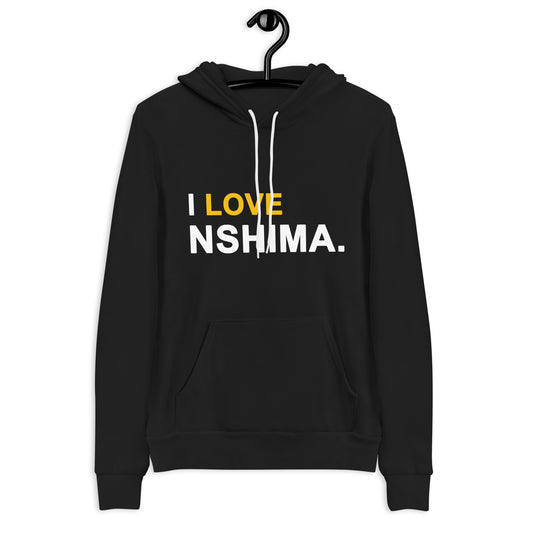 I Love Nshima Unisex hoodie